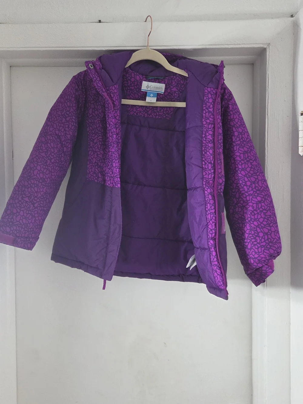 Columbia Girls' Purple Hooded Winter Jacket